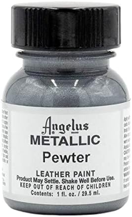 metallic silver leather paint