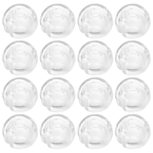 HOODANCOS 24 Topes Transparentes para Cadena de Cuentas de Cortinas Verticales, Piezas de Repuesto para Persianas Enrollables, Accesorios de Fijación para Ventanas, Kit de 24 Unidades