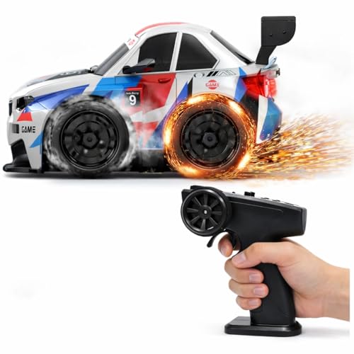Image of B-M-W M4 Cool Spark Remote Control Racing Car for Kids & Adults | High Speed RC Drift Car with Realistic Spark Effects | 2.4GHz Wireless Control Off road Vehicle Toy | Indoor Outdoor RC Toy Car.