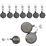50 Pcs Per Pack New ID Badge Holder Reel Retractable Key Clip Wholesale Price Black
