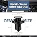Xislet 120 Pcs POM Fastener Rivets Compatible with Honda Acura Accord Civic Fits Bumper and Fender Body Retainer Clips with Tool Replace - 91503-SZ3-003