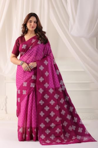 Image of TAMAIRA FASHION Mulmul Pure Cotton Saree For Woman |Office Wear Daily Wear Sarees For Women Without Blouse Piece(Available in 15 Colours)