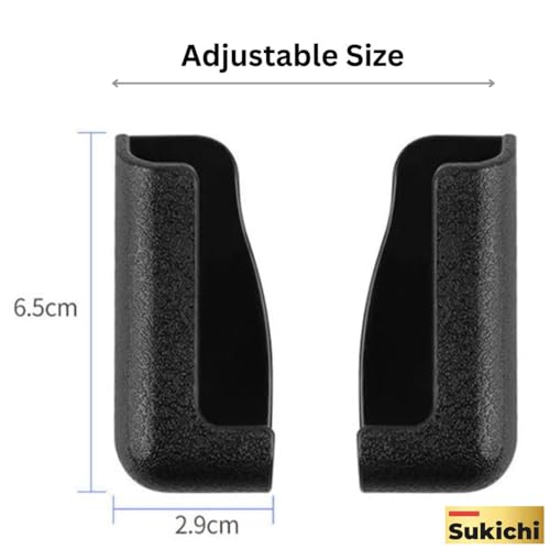 Image of Sukichi Car Mobile Holder for Dashboard | Universal Mobile Holder for Car Dashboard | 360 Adjustable Car Phone Holder, Black, for All Cars & SUVs | Matte