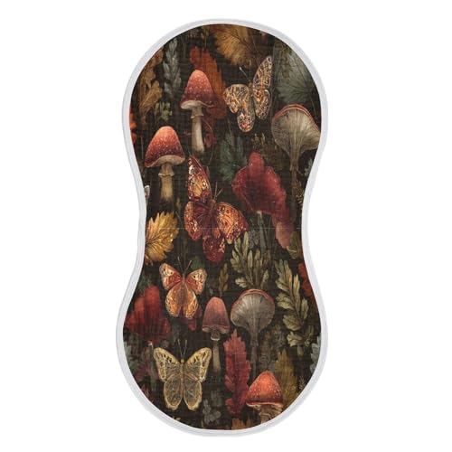 Kigai Purple Flower Baby Burp Cloths Extra Soft and Absorbent Burping Rags Cotton Burping Clothes Baby Washcloths for Newborn Boys Girls - 2 Pack2