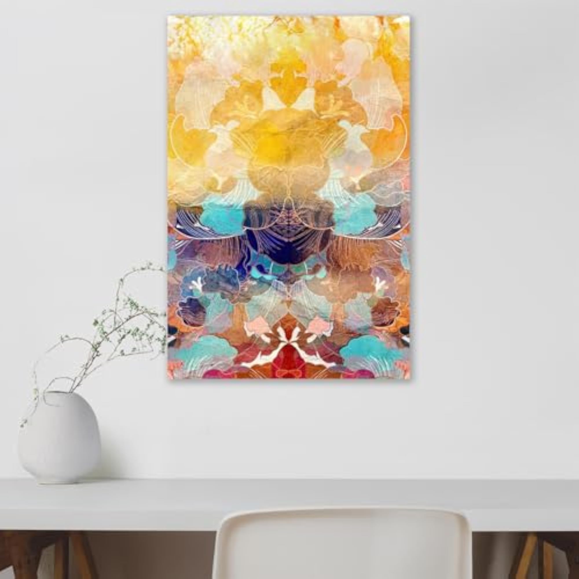 Watercolor Geometric Elements D1 Peel & Stick Vinyl Wall Sticker