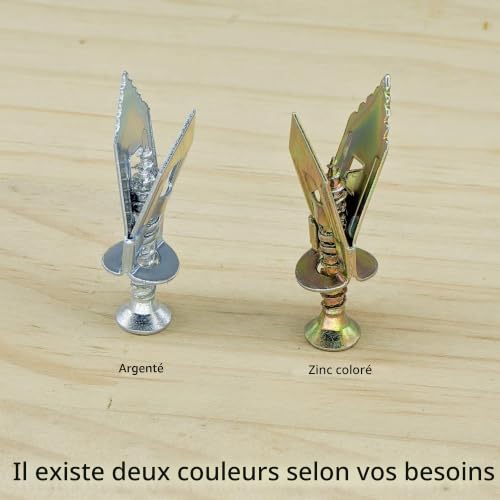 45 Jeux de Ancrages pour Murs Creux,Vis de Fixation pour Plaques de Plâtre,Chevilles Murales pour Plaques de Plâtre – vue 6