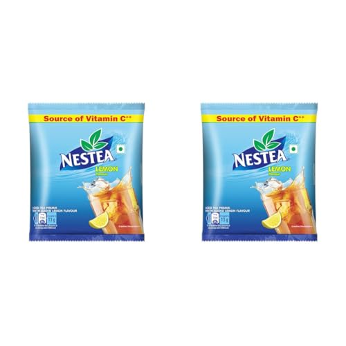 Image of Nestea Instant Iced Tea, Lemon Flavour Powder - 400g Pouch (Pack of 2)