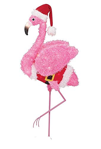 Holiday Time Fluffy Flamingo (Pink Fluffy Flamingo) (Simple)