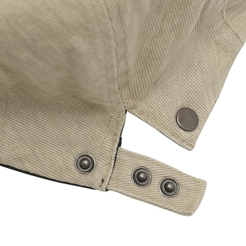 Image of ZLYC Men Cotton Flat Cap Summer Scally Ivy Gatsby Newsboy Beret Driver Cabbie Hunting Hat