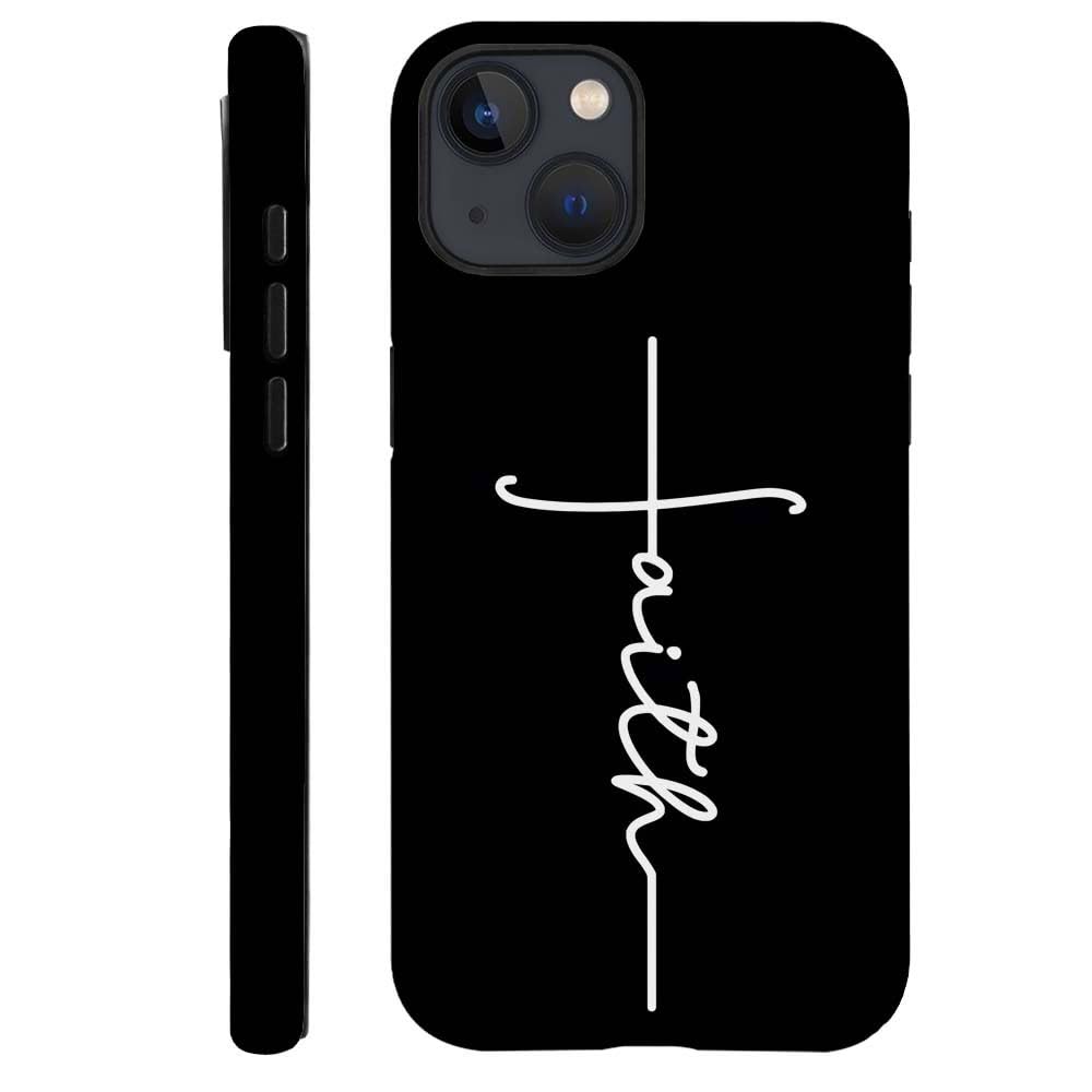 ilikediy for iPhone 14 Plus Case,HH2 Jesus Cross Christian Faith Hybrid 2 Layer Hard Shell Silicone Protective Pattern Design Case