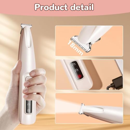 Recortadora De Patas Eléctrica - Afeitadora De De Patas | Recortador De De Patas Recargable Para Perros | Recortadora De Patas De Perro Impermeable Con Luces LED | Herramienta De Recorte Pre - Imagen 3