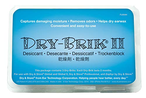 Dry-Brik® II Desiccant Blocks - 12 Blocks (4 Packs of 3 Blocks)| Replacement Moisture Absorbing Block for the Global II and Zephyr by Dry & Store | Hearing Device Dehumidifiers - Thumbnail 4