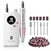MelodySusie Portable Nail Drill 30000 RPM with All in One Nail Brush Set
