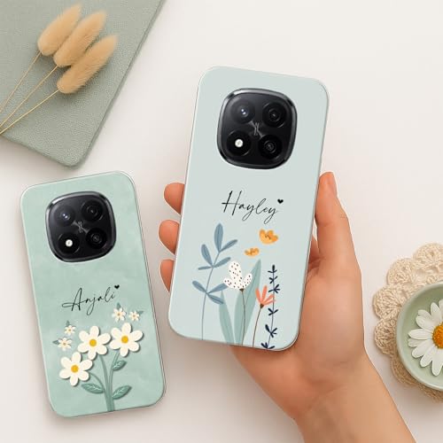 Image of COLORflow Back Cover Compatible with Redmi Note 14 Pro Plus | Floral Family Customized Back Cover Compatible with Redmi Note 14 Pro Plus
