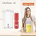 Lifewit 4L Getränkespender mit Zapfhahn, Kunststoff Wasserspender für Kombucha Limonade Saft Wasser Getränke, Wasserbehälter mit Wasserhahn, Saftspender Drink Dispenser für Partys Buffet Hochzeiten