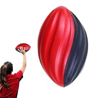 Lot De 2 Ballons De Rugby En Mousse PU Arc-en-ciel | 19 Cm, Légers, élastiques, Pour Enfants, Entraînement Ludique Et Collectif
