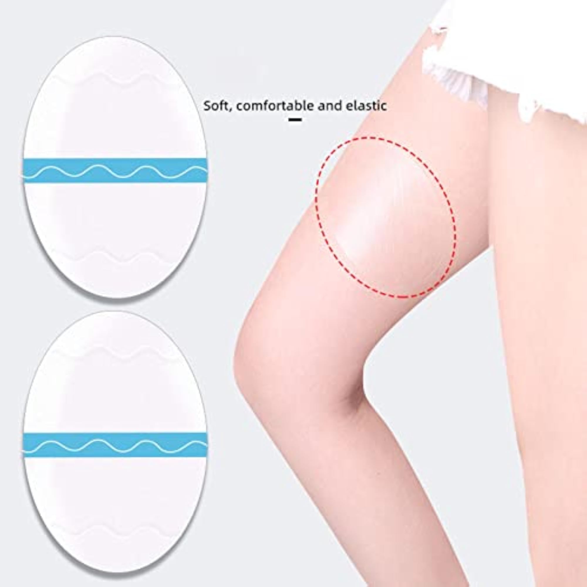 2x Set of 10 Transparent Anti Chafing Thigh Tapes
