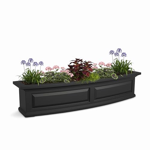 Mayne Nantucket 4-Foot Window Box – Self-Watering, Weather-Resistant Planter for Flowers –...