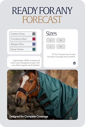 Image of Equinavia Arktis Turnout Neck Cover No Fill | 1200 Denier - Deep Green - S