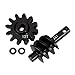2pcs Steel Axle Differentials Gear 13T/2T Front and Rear Overdrive Differential Worm Gear for Axial SCX24 1/24 RC Crawler Truck Car Upgrades Parts Accessories (2T-12T)