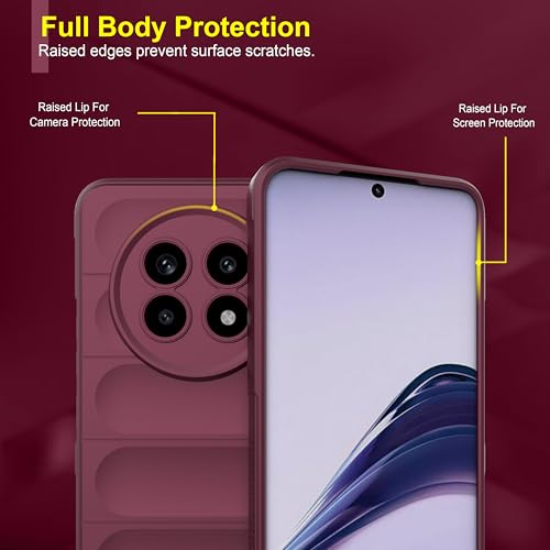 Image of Zapcase Back Case Cover for Realme 13 Pro 5G | Compatible for Realme 13 Pro Back Cover | Liquid Silicon Magic Case with Camera Protection |Plum