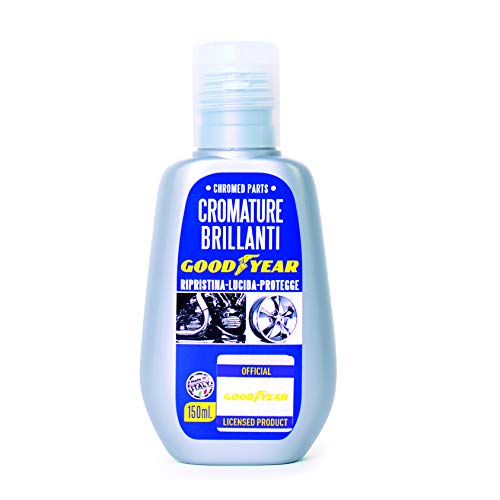 Goodyear Cromature Brillanti 150ml, Pasta Lucidante per Auto, Ripristino e Protezione delle Superfici Cromate