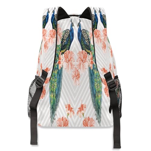 Sac à dos floral multicolore grand format adapté à tous les âges - 5