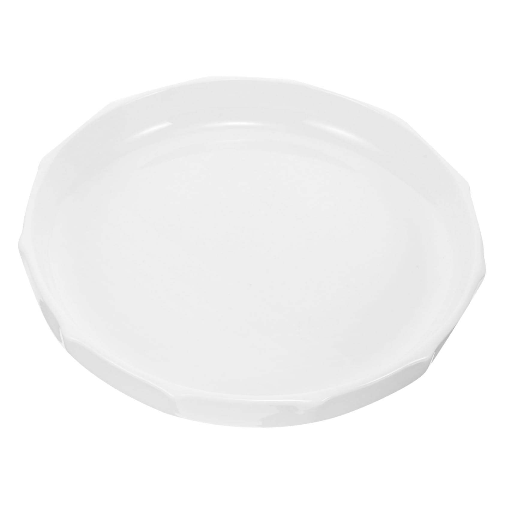 Assiette de service céramique blanche pour dîner élégant au quotidien