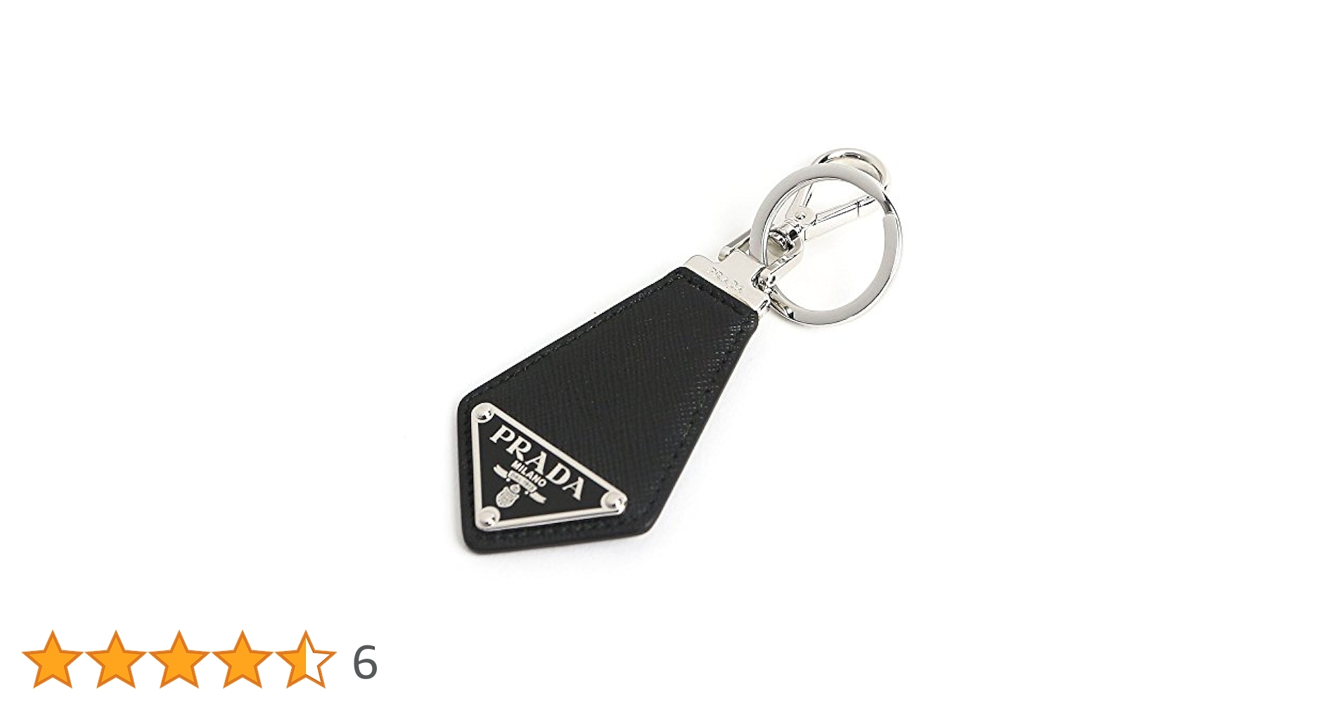 美品　PRADA キーリング ベア 黒 ハート型 ロゴプレート ビジュー　希少 美品 PRADA キーリング ベア 黒 ハート型 ロゴプレート ビジュー