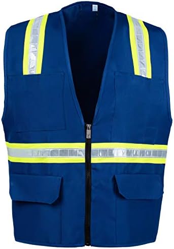 Safety Depot 8038A-RB ROYAL BLUE SAFETY VEST (3XL)