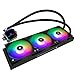Thermalright Frozen Prism 360 Black ARGB CPU Liquid Cooler,Efficient PWM Controlled Pump 3300RPM,3×TL-E12 Series PWM Fan,Water Cooling Computer Parts,for AM4/AM5,Intel lga1150/1200/1700/1851/2011