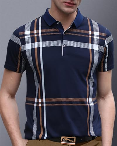 Image of Noble Monk Men's Regular Fit Polo T Shirt |Half Sleeves |Collar Tshirts | Casual T-Shirt for Men