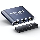 【安定版】avedio links HDMI切替器 4K 60Hz 3入力1出力 リモコン付き セレクター アルミ合金製 自動・手動切替HDMI2.0b HDR10+ HDCP2.2 3D映像出力 Switch / PS5 / PS4 / Xbox/Fire TV Stick対応