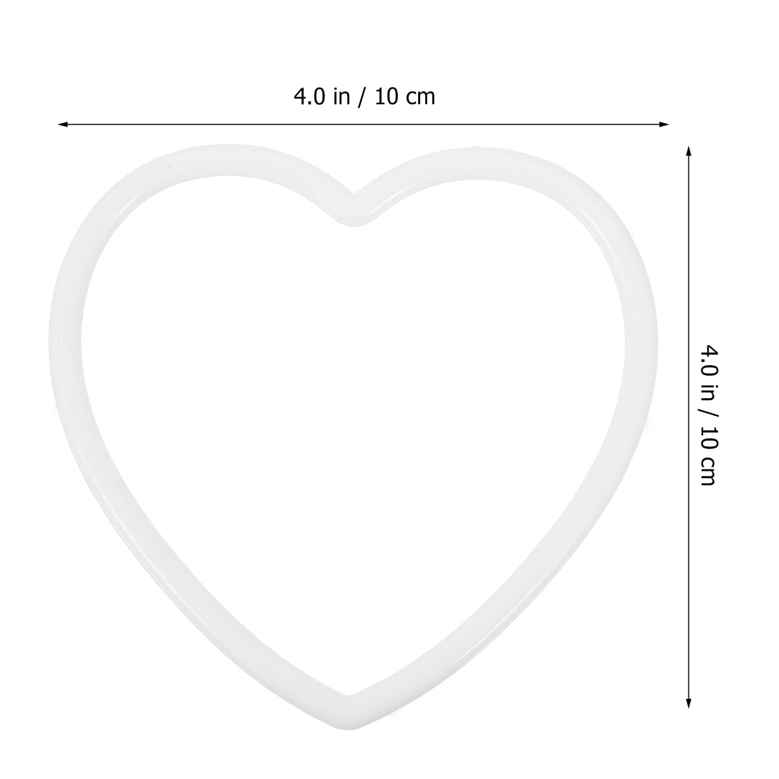 Happyyami 20pcs Dream Catcher DIY Materials Heart Shape Acrylic Rings Macrame Supplies