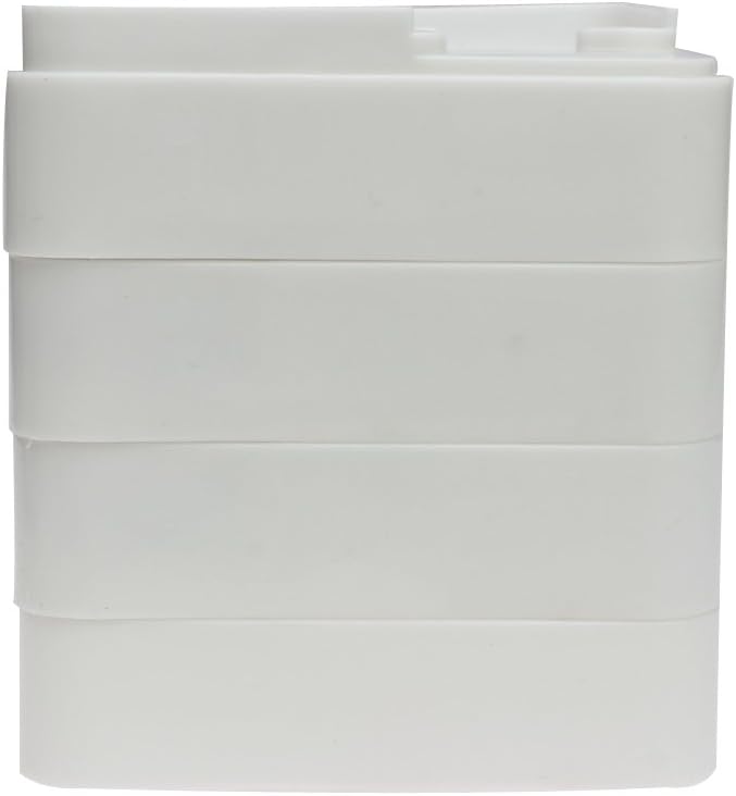 DANZHENG Bed Risers Adjustable Underbed Storage Raise Furniture Riser White Color 4Pcs