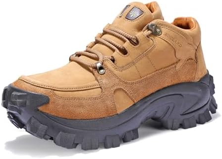 Woodland Men's Leather Sneaker Camel