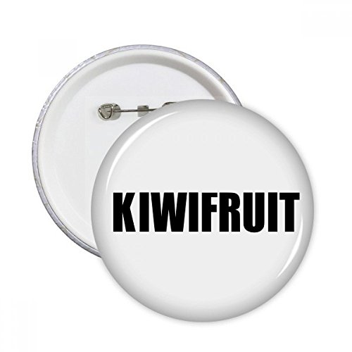Badge rond kiwifruit multicolore idéal sur un sac d'école ou un tablier de cuisine