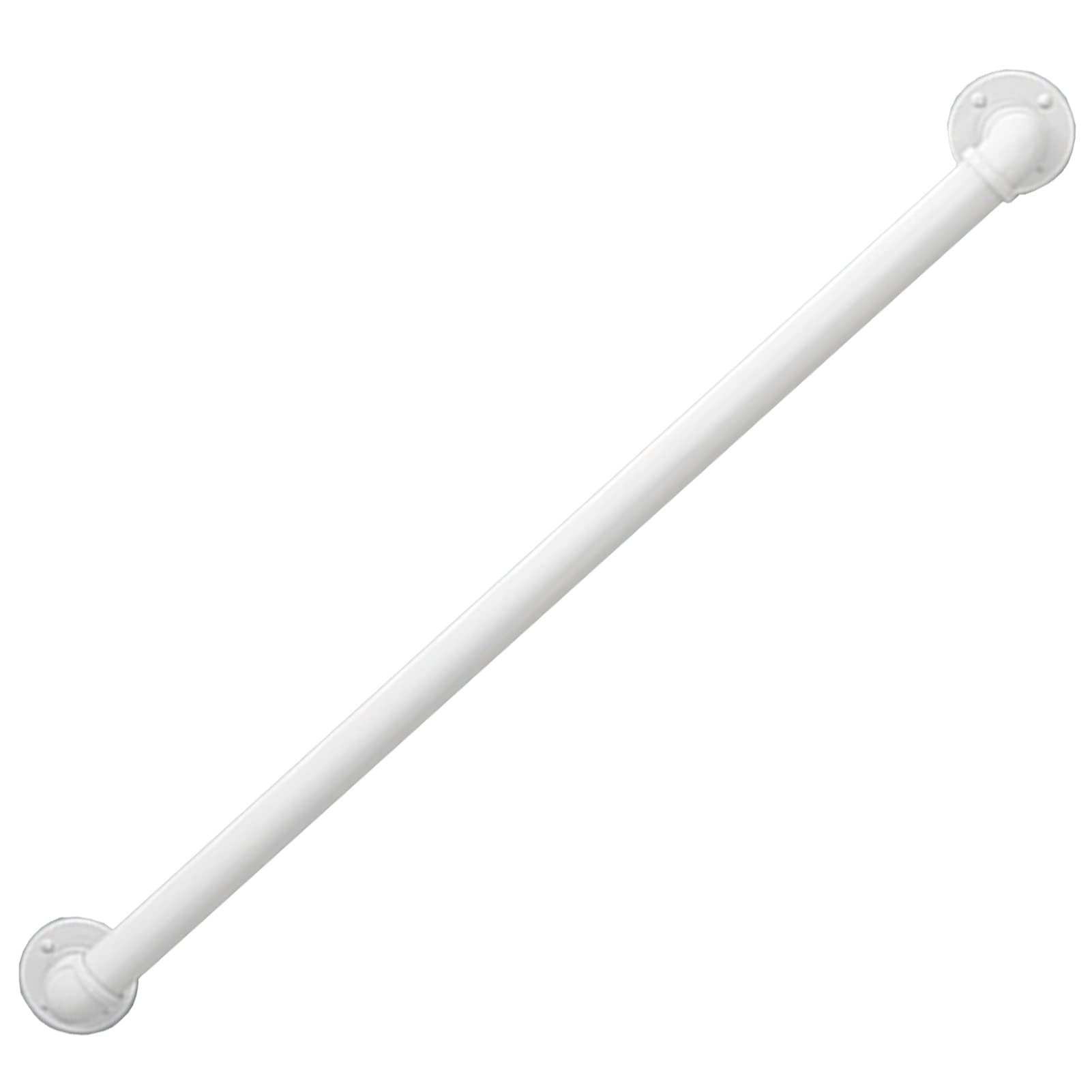 IBOWZ Corrimano per Scale Interne Esterne Ringhiera per corrimano montata a Parete Bianca per Scale Interne e gradini Esterni,corrimano in Ferro da 1 Piedi a 20 Piedi Ringhiere per aste di suppor