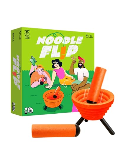 Noodle Flip: Ultimate Toss Game for The Beach or Yard | No Sweat Action Game | Fun for Adults, Kids and Groups | Age 8+, for 2+ Players