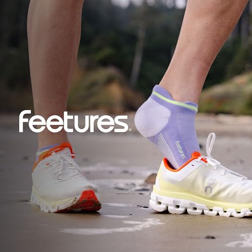 Image of Feetures Elite Max Cushion No Show Tab - Running Socks for Men & Women, Athletic Compression Socks, Moisture Wicking