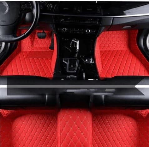 Tapis voiture imperméable pour Mercedes Classe A W177 protège sol cuir rouge