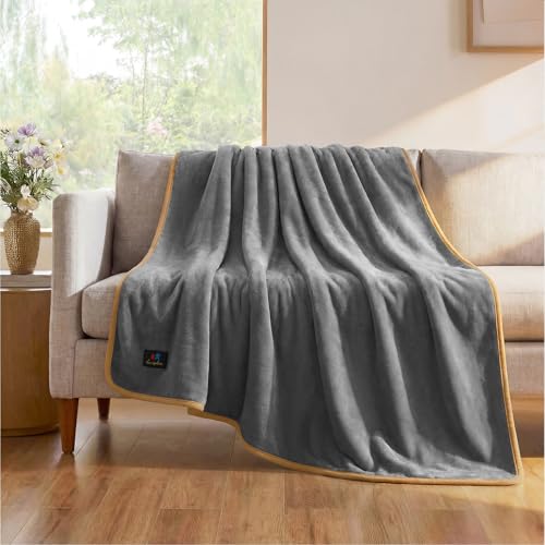 luciphia wasserdichte Hundedecke,Waschbare Decke für Kleine Hunde Katzen,Flauschige Sherpa Fleece Haustierdecke,Wasserdicht Decke für Sofa Couch Bett Auto