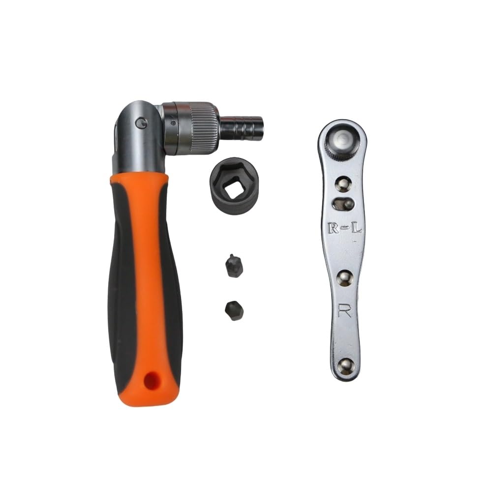 Telescopic Ratchet Narzędzie do szybkiej konserwacji motocykla 38-częściowy zestaw wielofunkcyjny z grzechotką oszczędzającą pracę klucz dynamometryczny