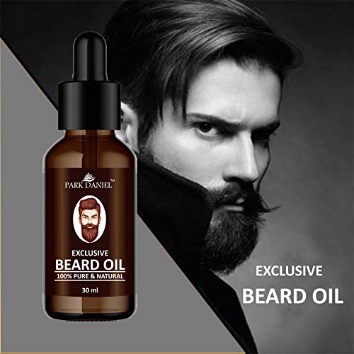 Image of Park Daniel Exclusive Beard Oil 100% Pure Best Beard Growth Faster Oil for Men with Essentials Oil, Nourishes & Strengthens Uneven Patchy Beard 30 ml Combo - Pack of 5 (150 ml)