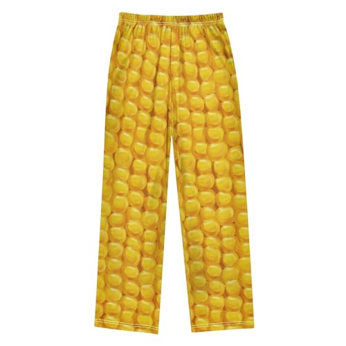 Pajama Pants Grain Of Corn Long Sleep Bottoms Elastic Waist Lounge Pants L2