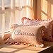 Personalized Embroidered Muslin Toddler Pillowcase with Name, Custom 100% Cotton Ruffle Edge Baby Pillows Cover, Monogram Soft Pillow Case 12