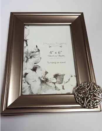 Cadre photo celtique étain argenté 15,2x10,2 cm durable
