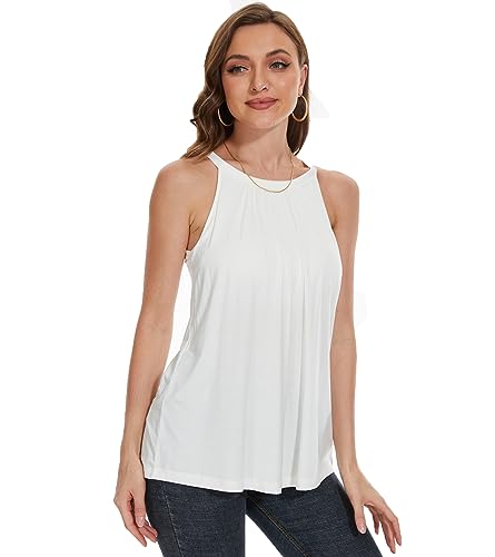 Image of Camisoles for Women with Built in Bra Adjustable Strap Tank Tops Cami Sleeveless Summer Tops for Workout Sleeping Traveling