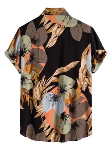 Leriya Fashion Men's Rayon Regular Fit Casual Shirt | Stylish | Printed| Formal|Solid Short Sleeve | Trendy | Summer-Button Down (Available in Plus Size and Combo Pack of 2)