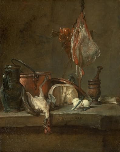 Cuadro en Lienzo Pinturas Famosas Chardin Decoración Pared Salón 60x90